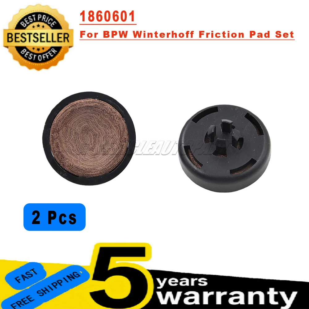 

New 2 pieces For BPW Winterhoff Friction Pad Set 1860601 For WS3000 & WS3500 MK2 MK3 STABILISER Couplings