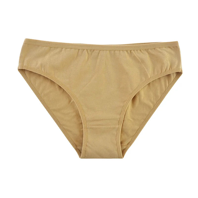 6 ks dámské kalhotky dívčí sexy spodní prádlo jednobarevné kalhotky se středním pasem dámské ventilační měkké bavlněné dámské kalhotky - náhled 3