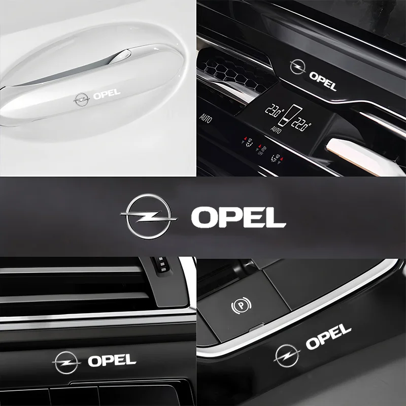 Adesivo em 3D para decoração de interior de carro, acessórios para Opel Astra j g Insignia Corsa d Vectra c Zafira a, gadgets automotivos