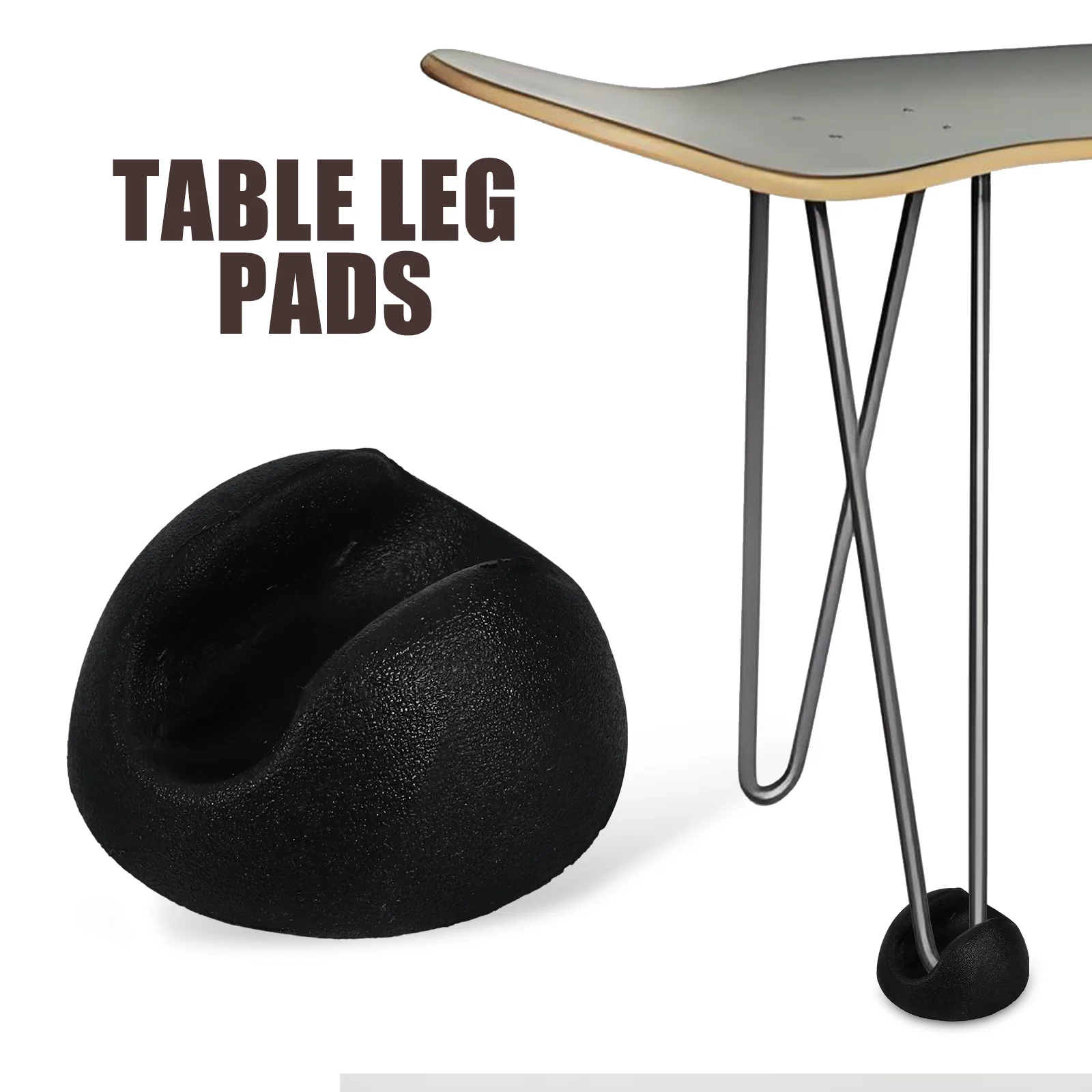 

8Pcs Hairpin Leg Protector Table Feet Anti Slip PVC Half Sphere Chair Leg Cover Non Scratch Floor Furniture Protectors