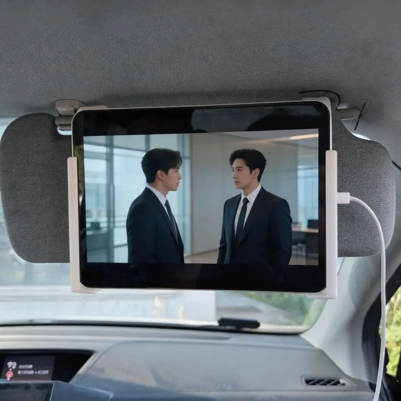 Sun Visor, Tablet Holder, Car Universal Co-pilot Mobile Phone Holder, Light Baffle, Two-in-one Travel Multi-function