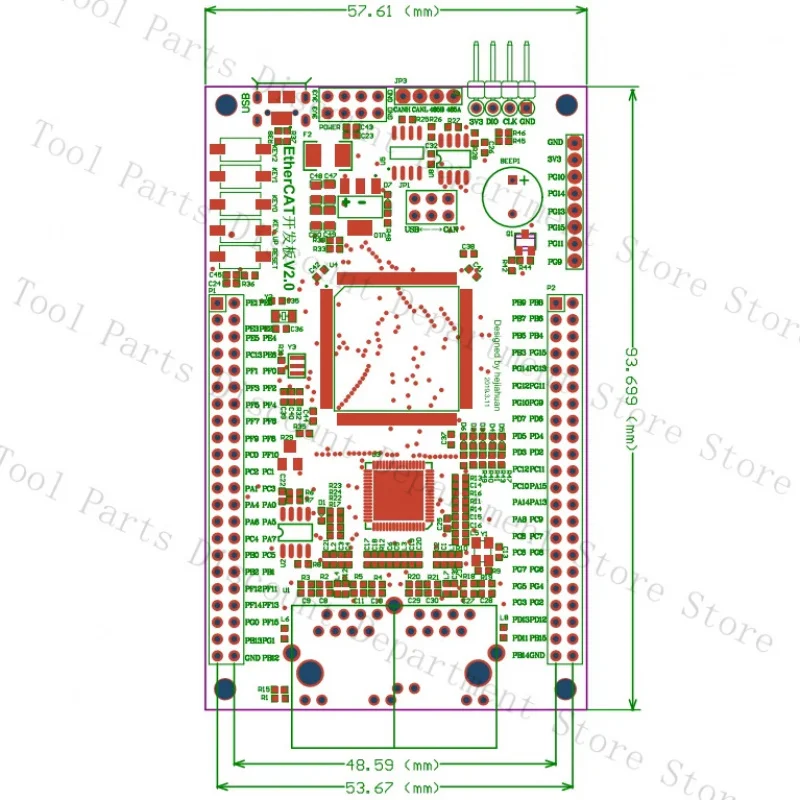 EtherCAT Development LAN9252+STM32F407 Core CIA402 Learning Board