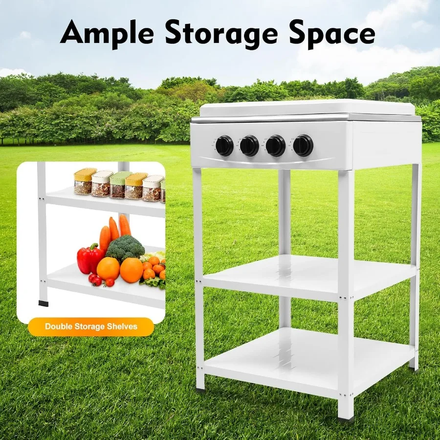 4 موقد غاز البروبان الموقد مع غطاء حجب الرياح للطهي في الهواء الطلق دعامة ساق قابلة للتعديل للاستقرار 34 120 وحدة حرارية بريطانية إجمالية He #4