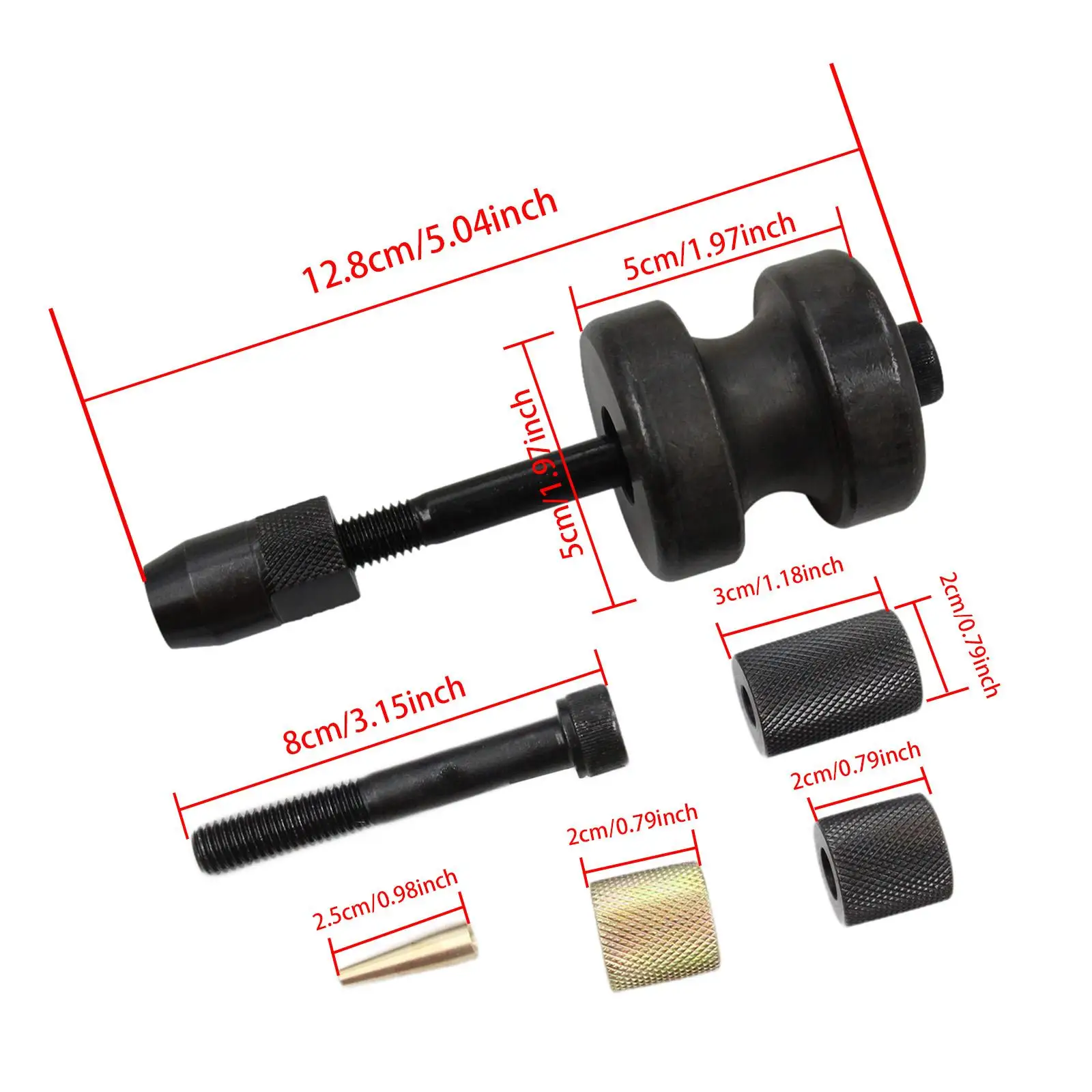 Injector Puller 130194 Component Replace Steel Teflon Seal Installer Tools for BMW 135IS, 535i, 535Xi, x5 3.0 2008-2010 N14