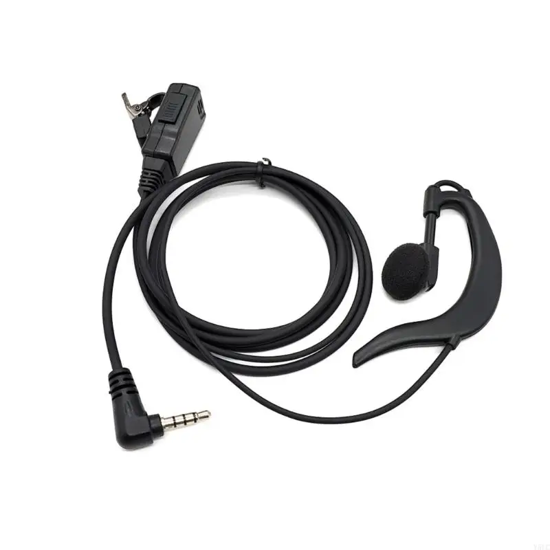 Auricular plástico con botón PTT auricular auricular radio vías con micrófonos auriculares multifunción