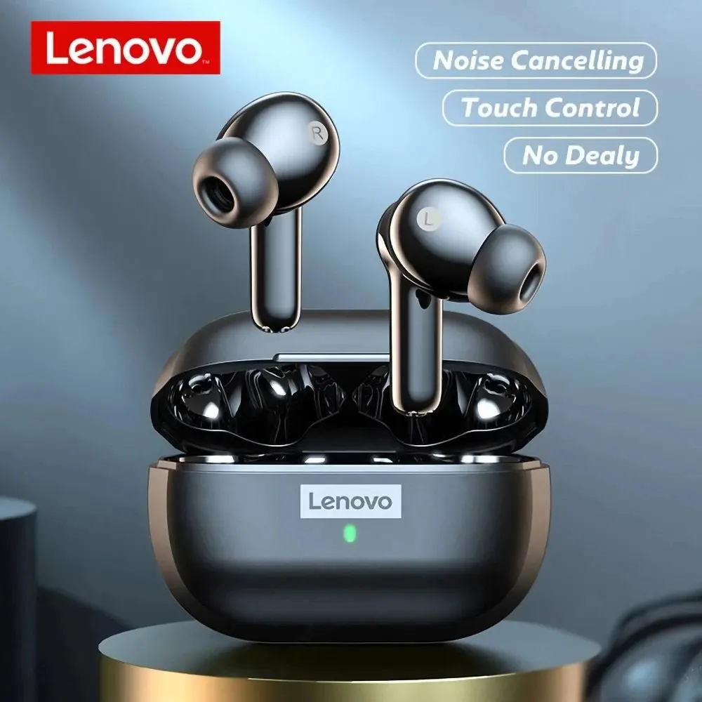 Original Lenovo LP1S Earphones TWS Wireless Bluetooth 5.0 Headphones Noise Reduction Earbuds with Mic Waterproof Sport Headsets