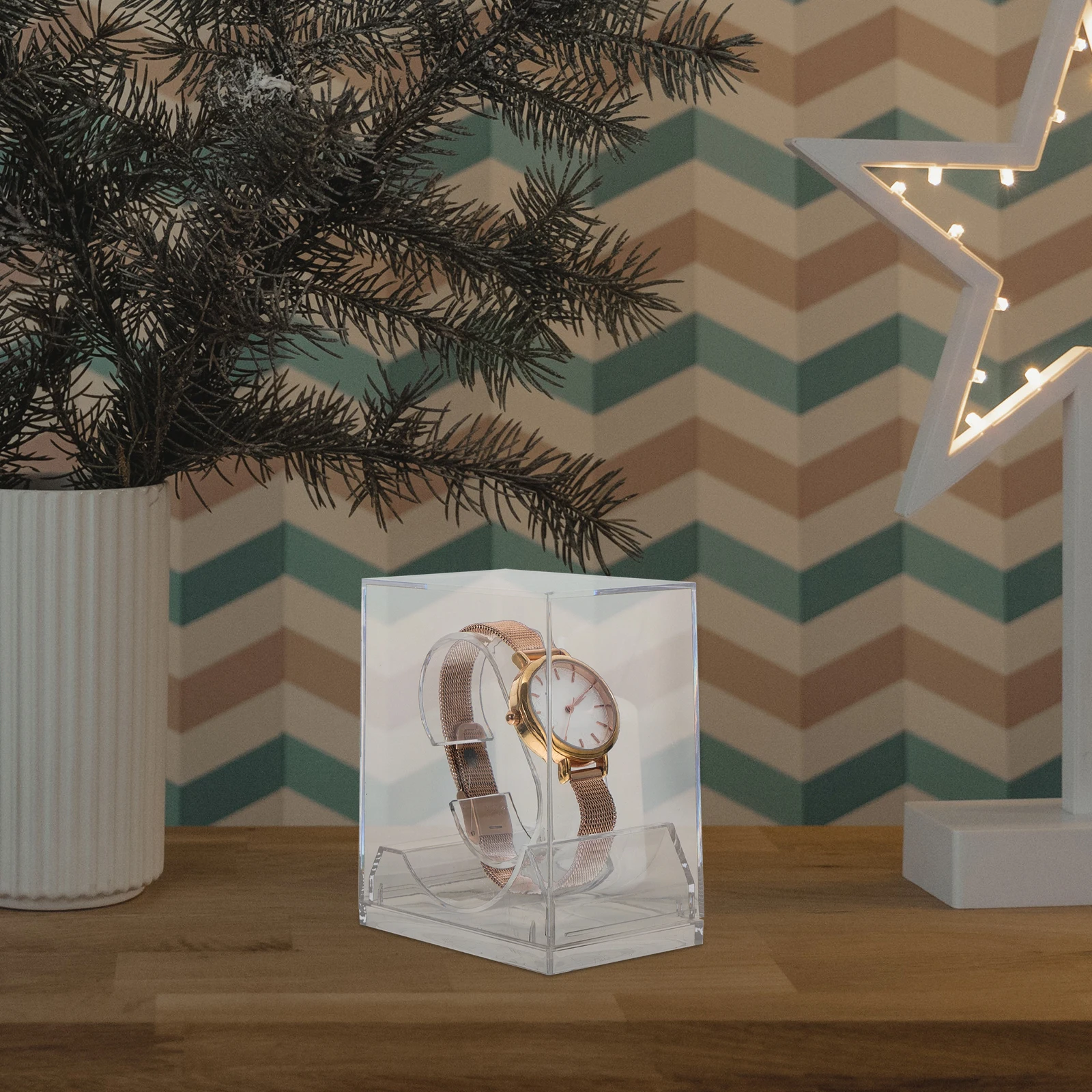 

6pcs Watch Packaging Transparent Storage Display Case for Children Watches Durable Safe Organizer Watch Box Storage Box