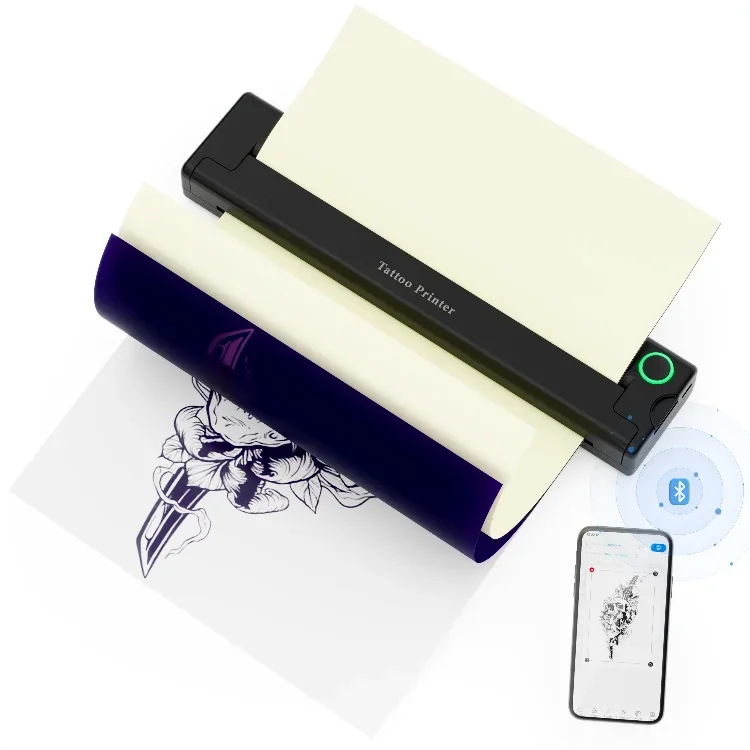 Luck Jingle Portable Tattoo Stencil Printer Printer Inkless Transfer Tattoo Thermal Copier Machine Printer