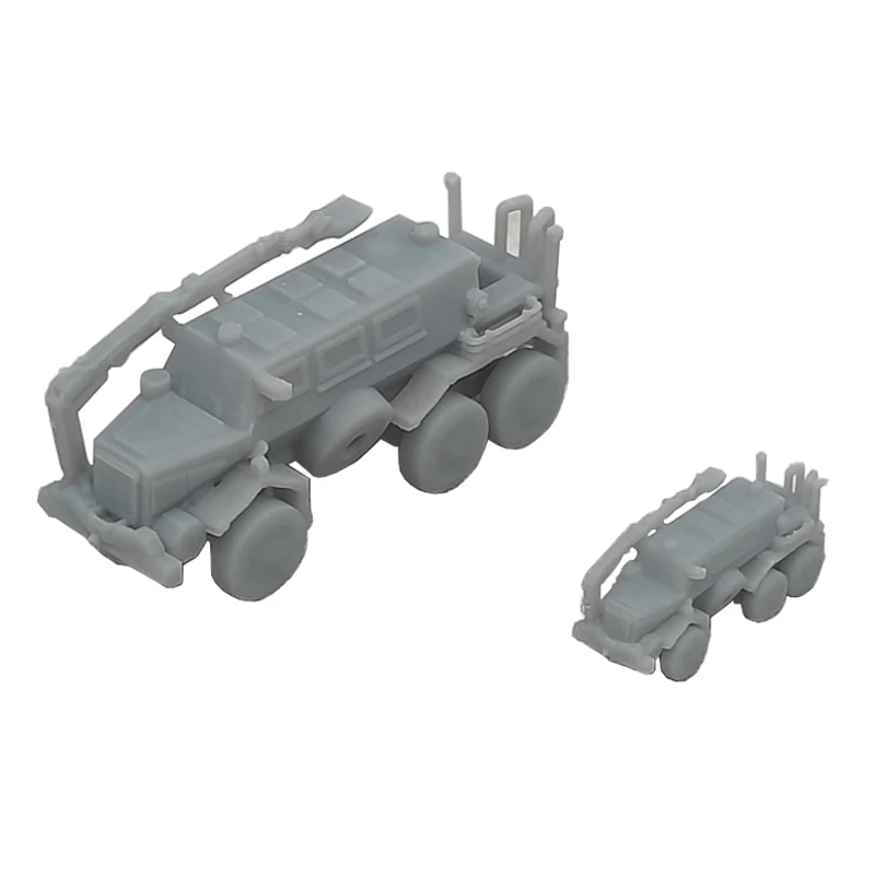 

5PCS 1/350 1/700 Scale 6x6 Buffalo MPCV Mine Protected Vehicle Model Simulation Armored Car Resin Ornaments for DIY Painting