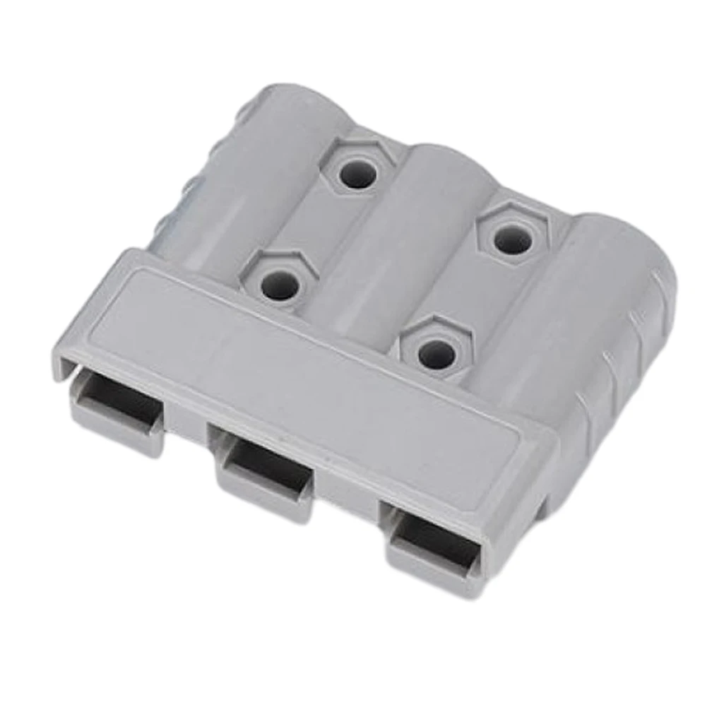 DC-DC Solar Charging Connector Kit 50A 3-Pole with Silver-Plated Copper Terminals and Flame-Retardant UL94 V0 Housing Material