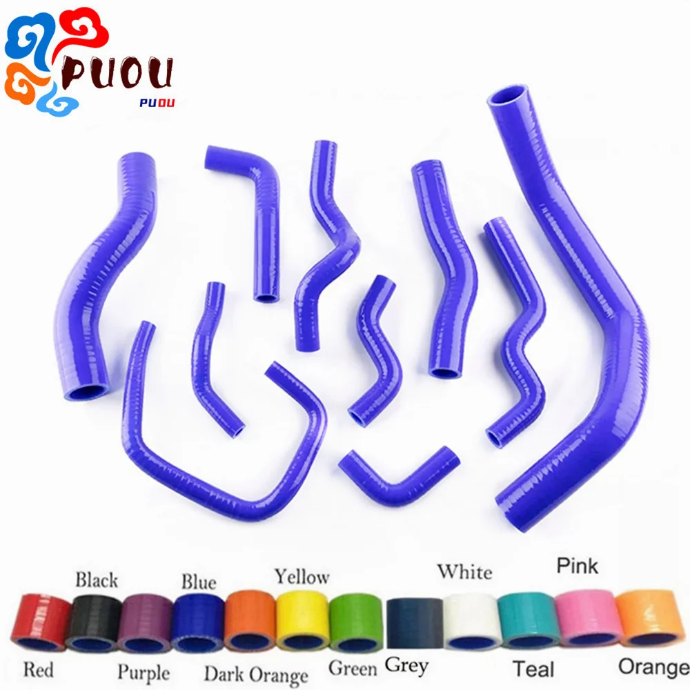 Fit For Nissan Silvia 200SX 240SX S13/S14/S15 SR20DET Silicone Radiator Coolant Hoses Kit