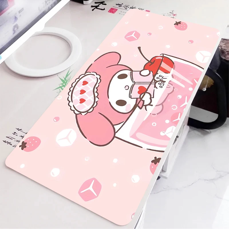 

Коврик для мыши My melody, ноутбук для геймера, большая клавиатура, нескользящий резиновый компьютерный ковер, настольный коврик, коврик для мыши для ПК, геймера
