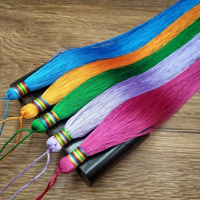 Beautiful Solid Color Tassels 30cm Super Long Polyester Thread Decorative Tassels DIY Handicrafts Apparels Pendants