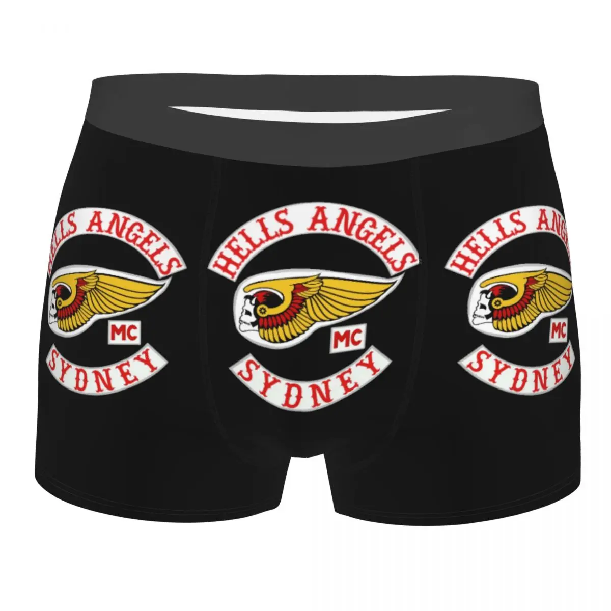 Novità Hells Angels World Logo boxer pantaloncini mutandine mutande maschili comodi slip Club moto intimo