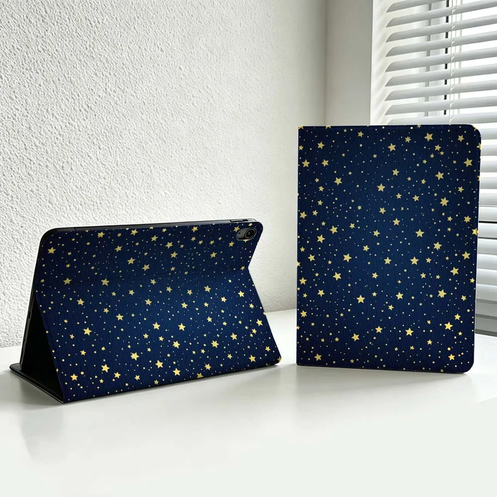 Luxury Starry Night Sky Cover For iPad Pro Air mini 7 6 5 4 3 2 1 9gen M5 M4 11th 10th A17 Pro A16 Soft Inch Tablet Case
