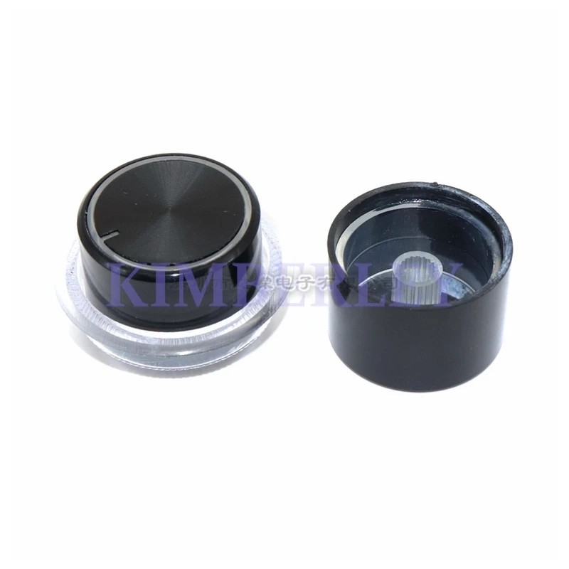 2PCS 30*19MM Transparent Knob Cap Potentiometer Knob Cap Straight Knob Cap Plum Shaft Volume Knob Cap