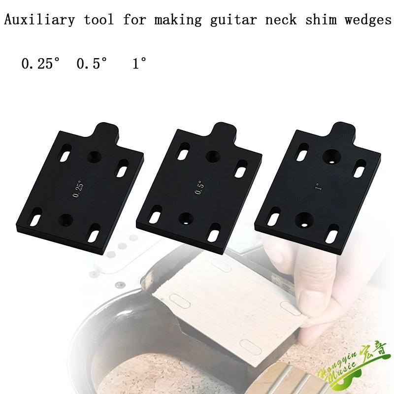 

Guitar neck gasket making tool Fingerboard arc milling tool Angle gasket wood wedge making tool