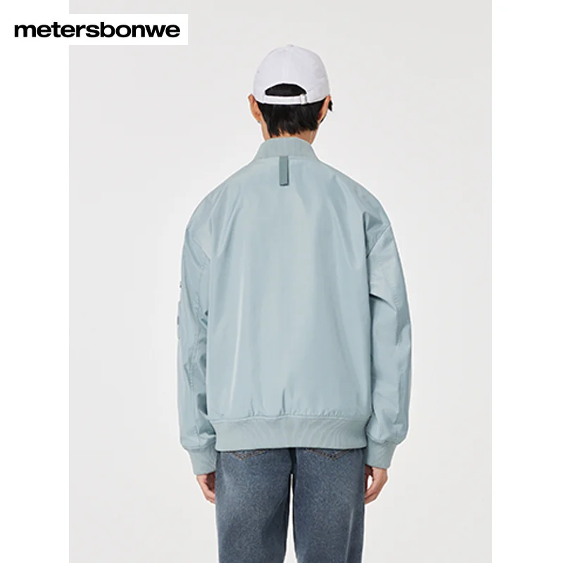 Metersbonwe-Men's Jacket Waterproof Wind Oil Proof Loose  Short Outwear New Basic Business Casual Spring Autumn