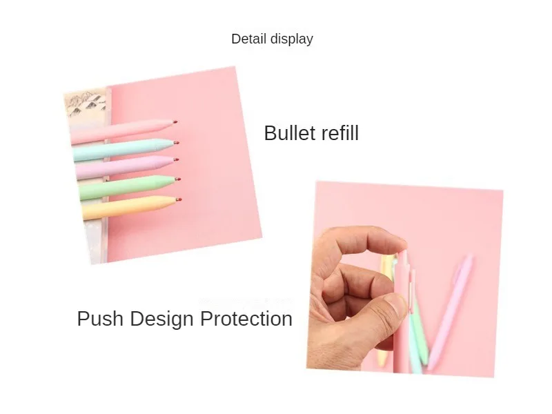10 Teile/satz Kawaii Candy Farbige Gel Stift Kreative Macron Farbe Serie Student Schreiben Schule Bürobedarf Schreibwaren – Detail 6