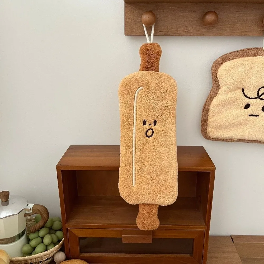 High Quality Cartoon Hand Towel Coral Velvet Absorb Water Bathroom Kerchief Thickened Hanging Kitchen Handkerchief Kitchen