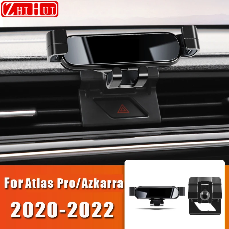 Araba Styling cep telefon tutucu Geely Atlas Pro 2020 2021 Azkarra 2022 hava firar dağı yerçekimi braketi standı oto aksesuarları