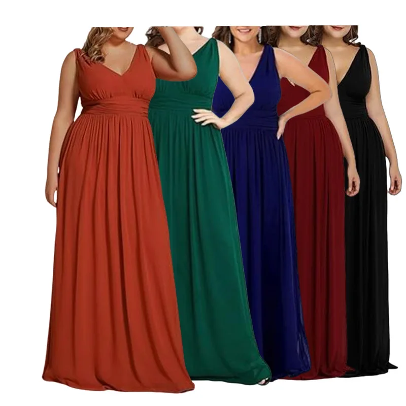 

A32 Sleeveless waist long skirt