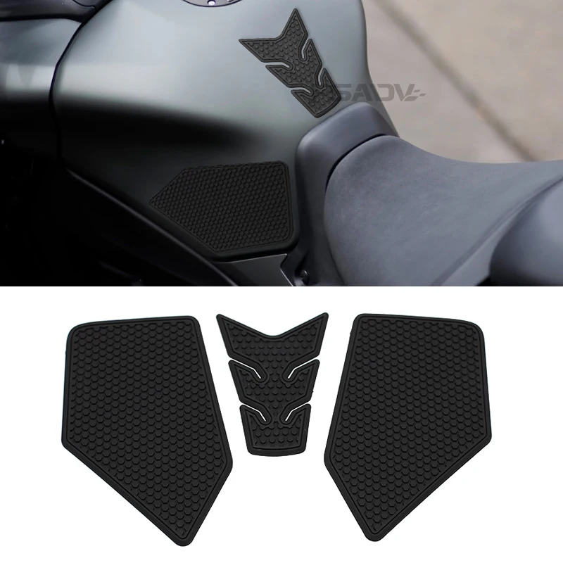 Motorcycle tank Sticker pad For YAMAHA tracer 9 TRACER9 TRACER 9 GT 2021 2022 2023 Non-slip Side Fuel Rubber Waterproof Stickers