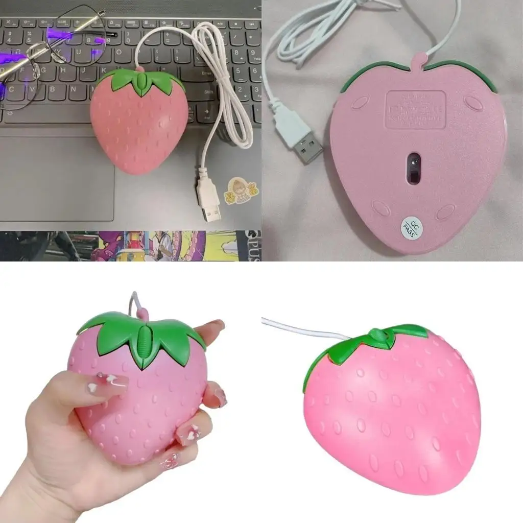 

R53C Pink Mouse Small Optical PC Computer Game Mouse, Great for Girls Gifts Mause