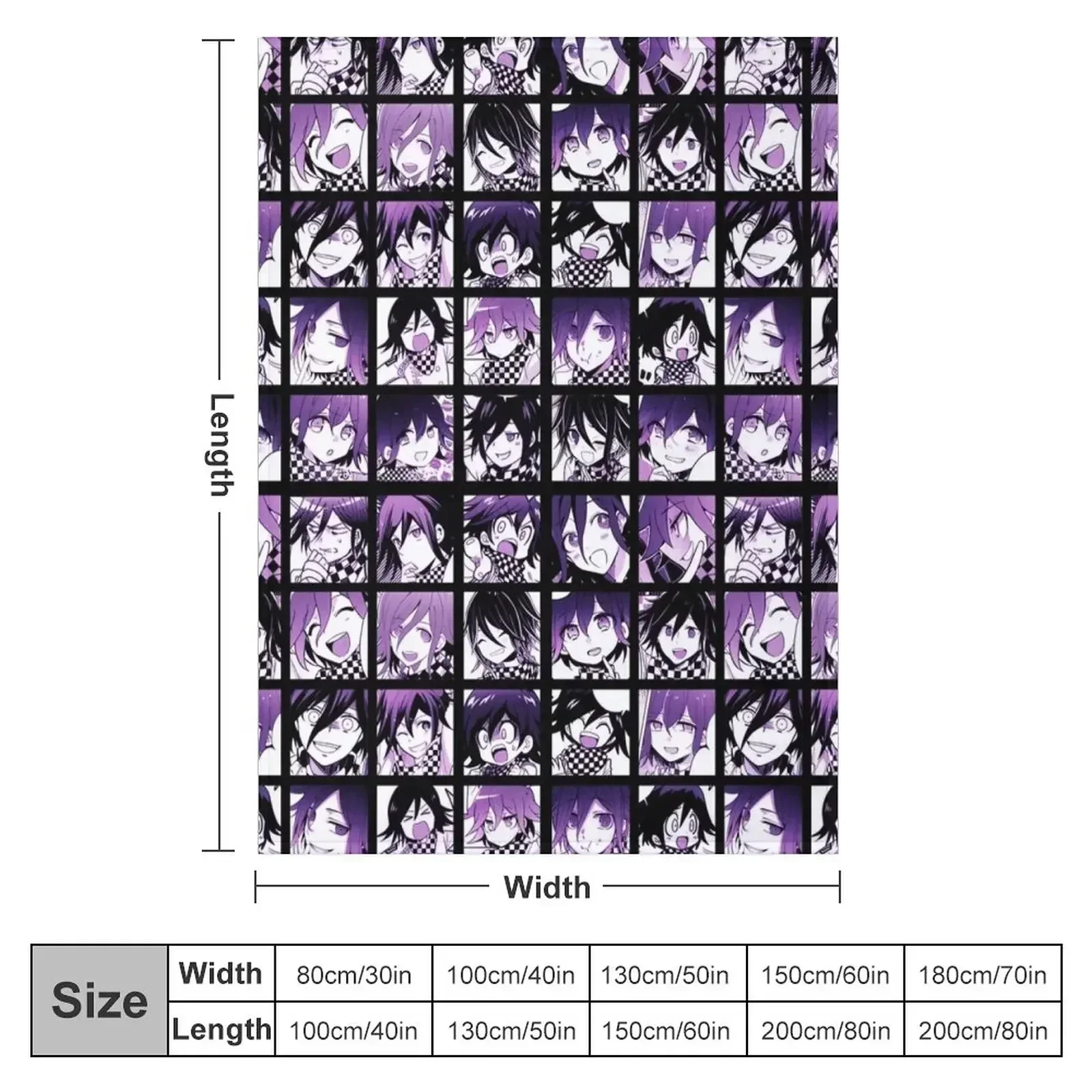 Kokichi Manga Collection Ver. 2 (Colored) Throw Blanket christmas gifts Beautifuls Blankets