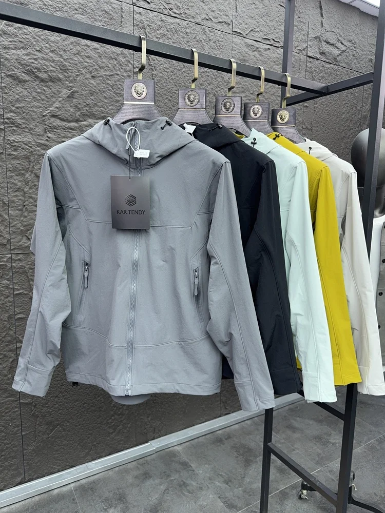 

Мужское повседневное пальто Jaet SVIP для улицы, 4900, водонепроницаемое мягкое, весенне-осеннее, легкое пальто с капюшоном и клеем