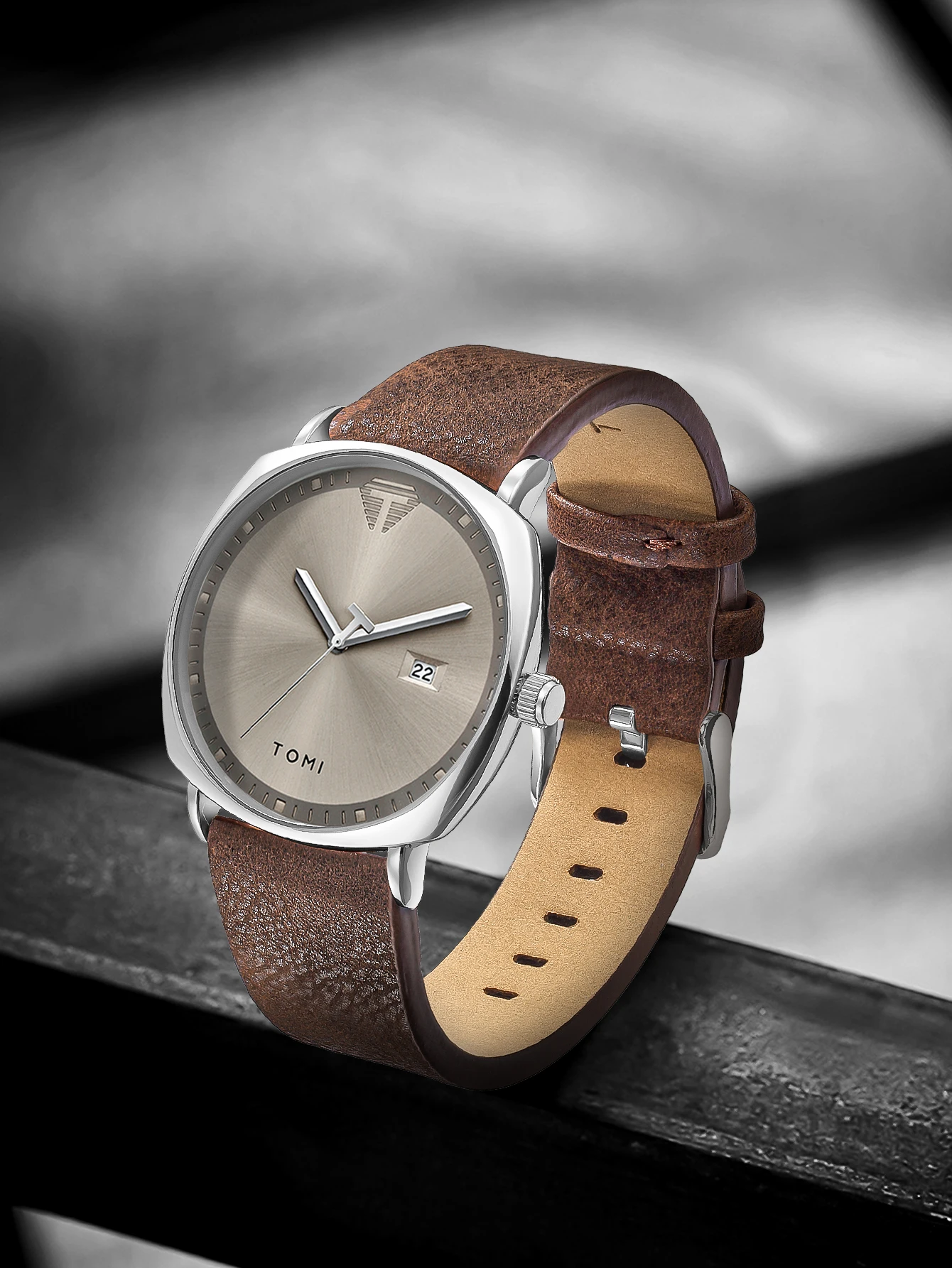 TOMI 3PCS Simple Business Men Watch Wallet Gift Box Set High Quality Classic Versatile Men Quartz Watch Clock Gifts Reloj