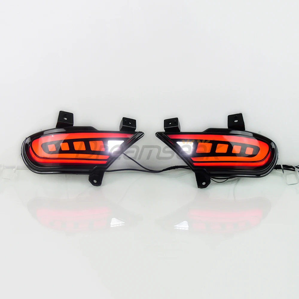 LED Rear Bumper Tail Brake Light for Mitsubishi Pajero Sport 2013 2014 2015 Turn Signal Blinker Reverse Lamp Indicator Red Lens