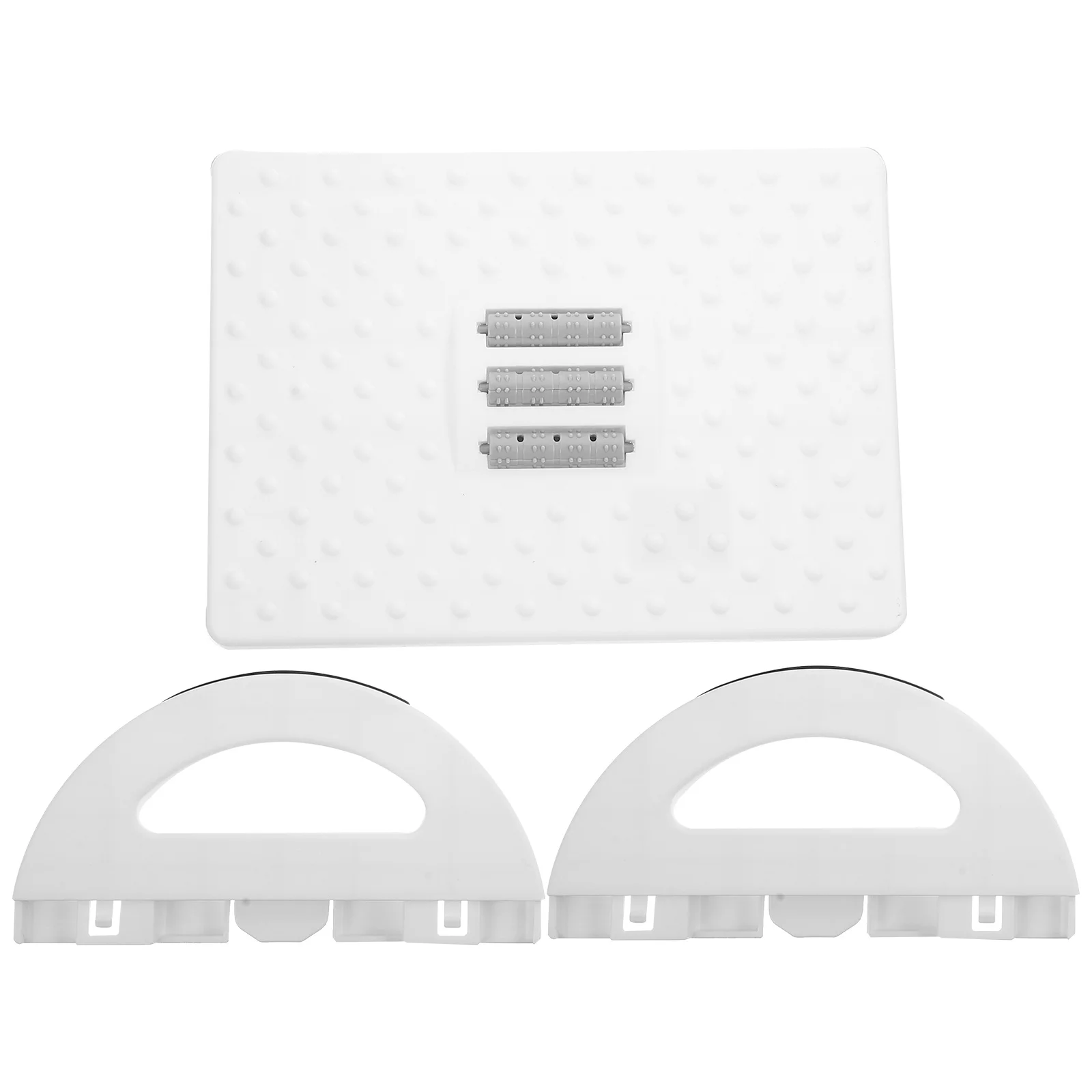 

Ergonomic Footrest Desk Under Desk Foot Rest Non slip Bottom White Rocking Massage Surface for Office Chair Eva Material