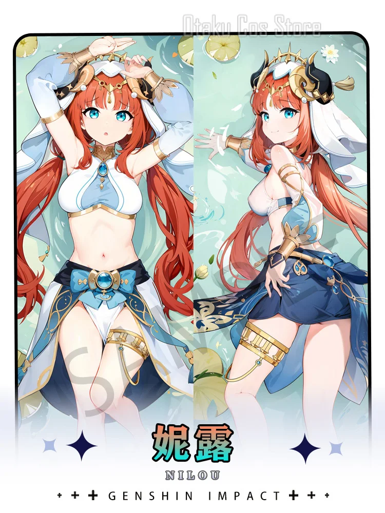 Genshin аниме Impact Nilou сексуальный Dakimakura 2WAY чехол для тела японский отаку наволочка постельные принадлежности подарки HY