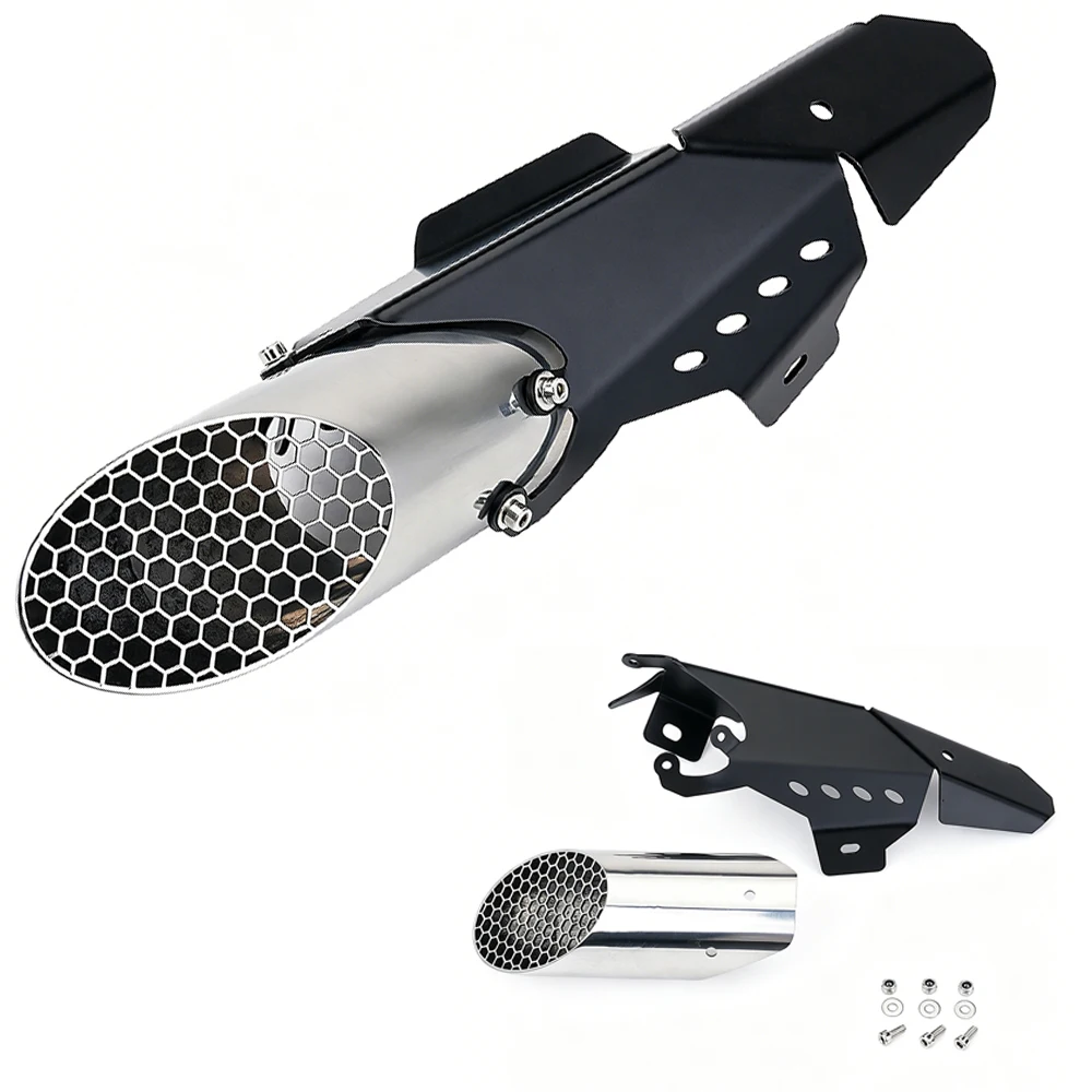 New Original Motorcycle Exhaust Pipe Aluminium+Stainless FOR YAMAHA MT07 MT 07 CNC MT-07 2021 2024 2025Exhaust Cover Protection view 5