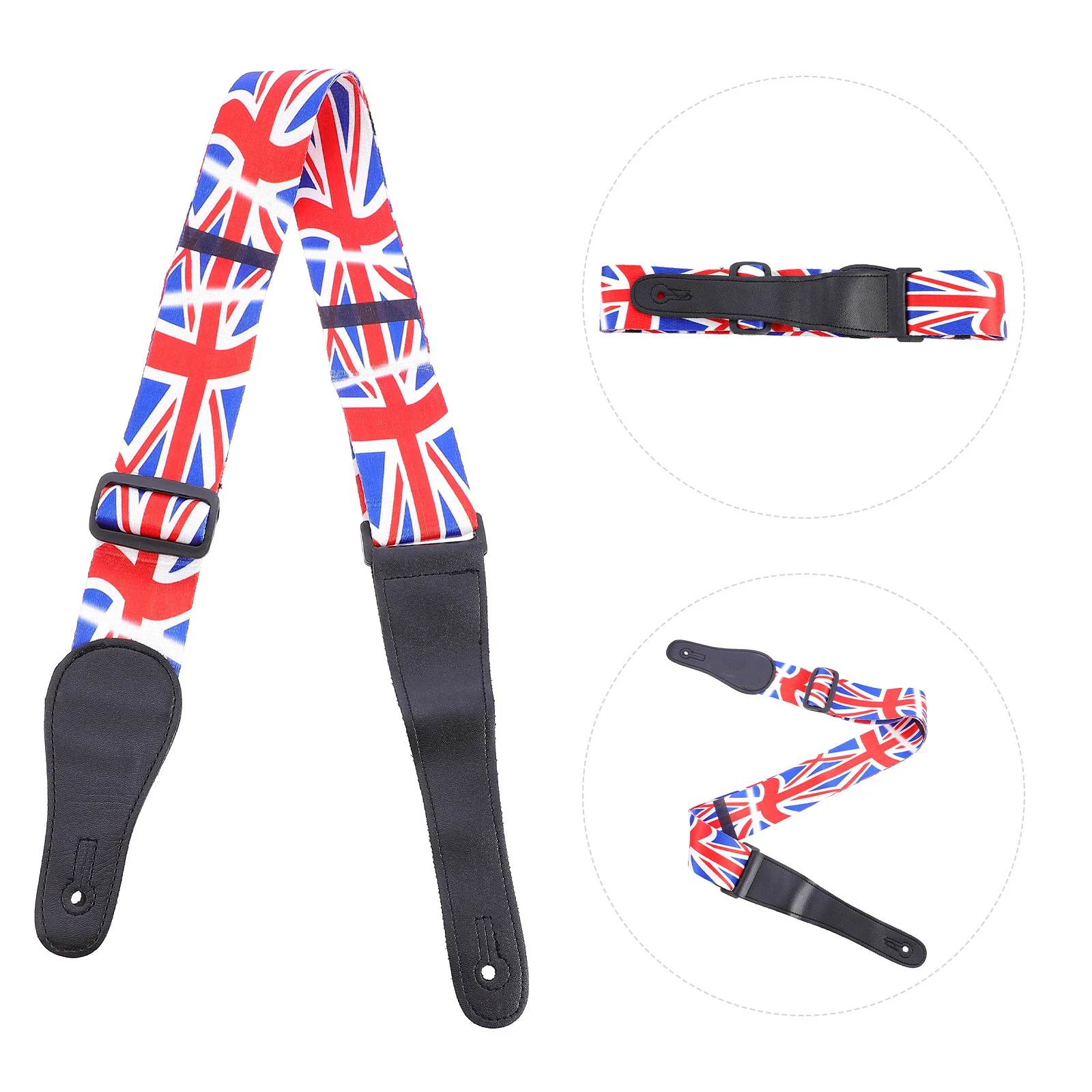 

1Pcs Guitar Strap Bright Printed Thickened Rope Stylish Music Instrument Accessory for Adults Children Printed Guitar Belt