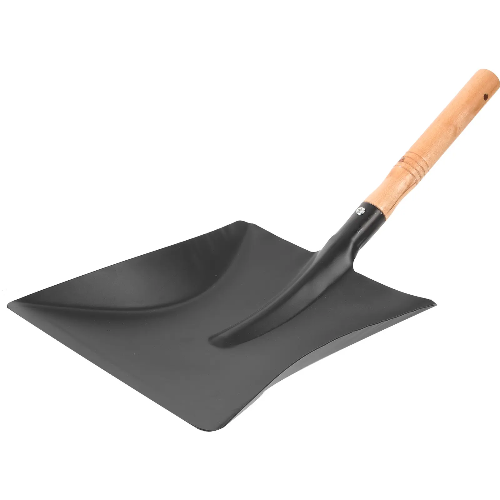 Compact Iron Shovel with Wooden Handle – Lightweight Portable Garden Spade for Planting and Soil Digging