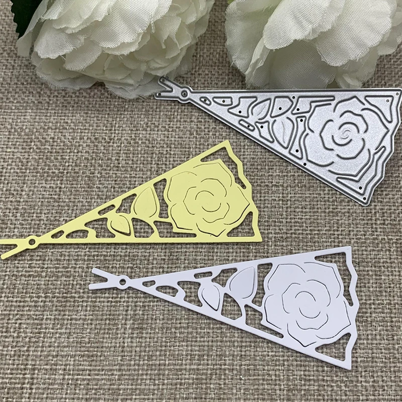 New Rose Fan Metal Cutting Dies Stencils Die Cut for DIY Scrapbooking Album Paper Card Embossing