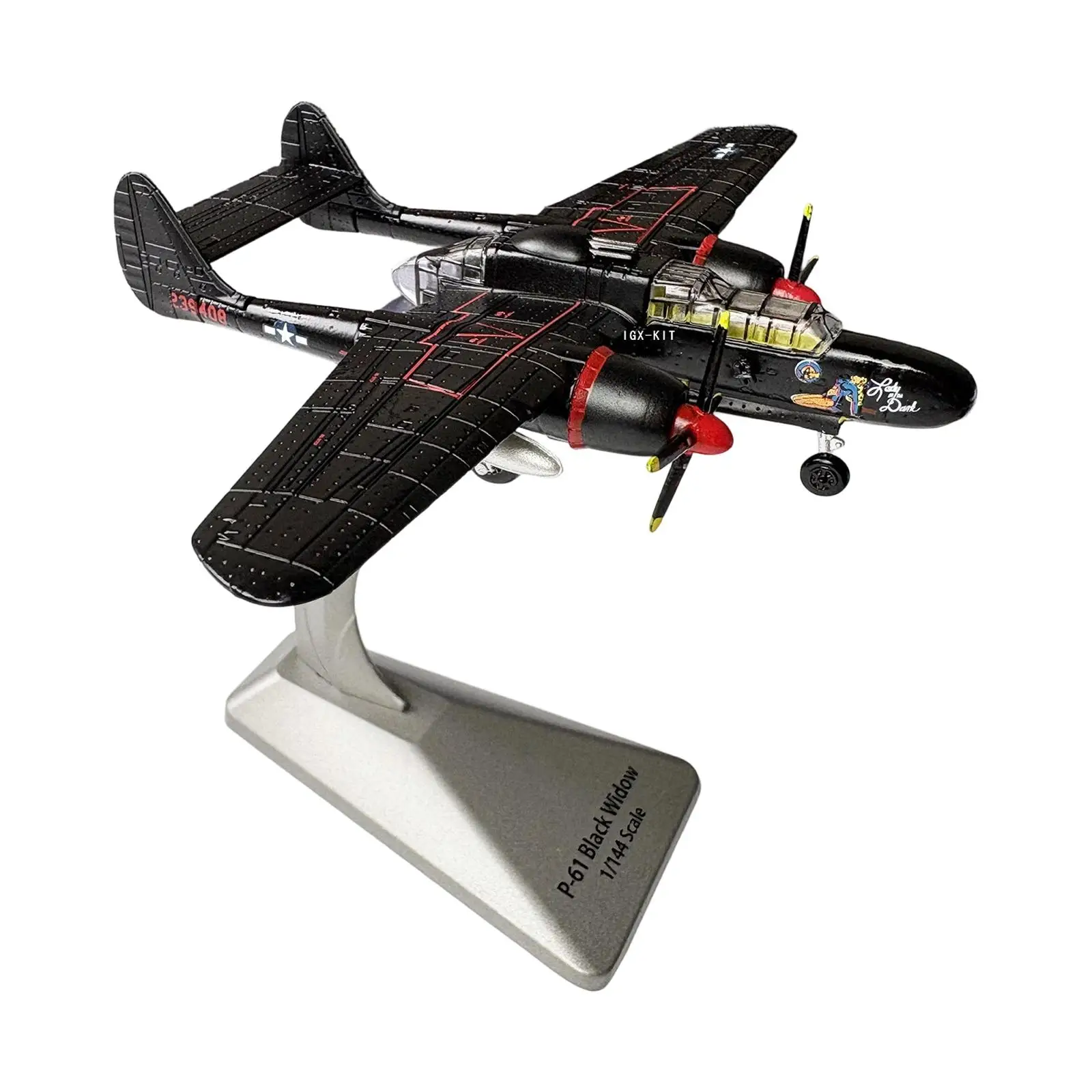 

Модель истребителя P-61B в масштабе 1:144, настольное украшение для книжной полки, бара, шкафа.