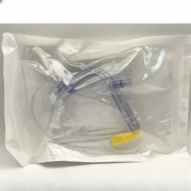 Tracheostomy tube with extended incision tube and endotracheal intubation kit for suction of sputum with subglottic suction