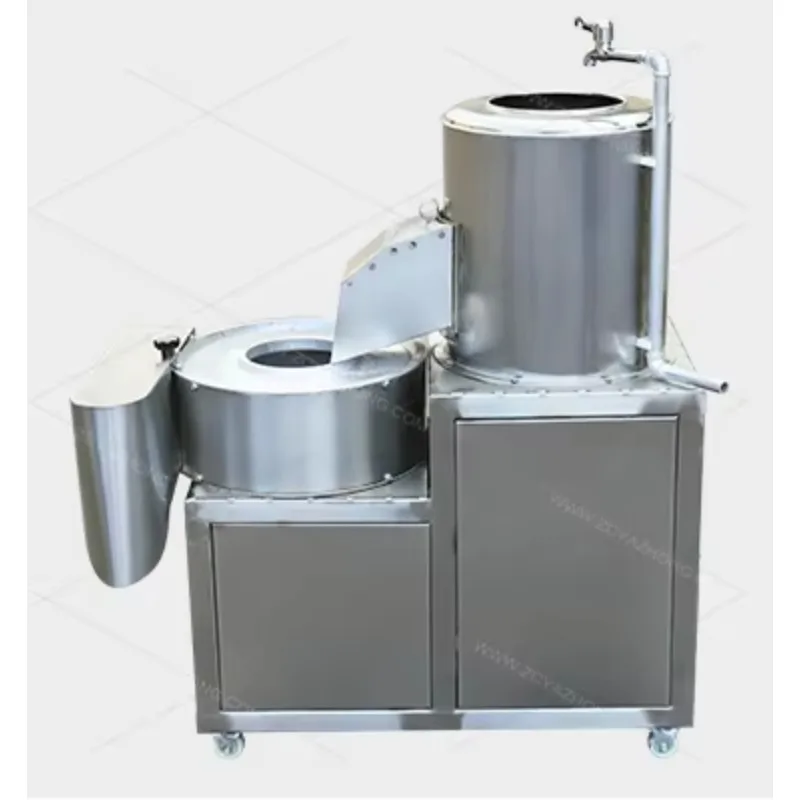Industrial Potato Peeling & Vegetable Slicing Machine, Commercial Electric Vegetable Slice Cutting Equipment for Food Factory