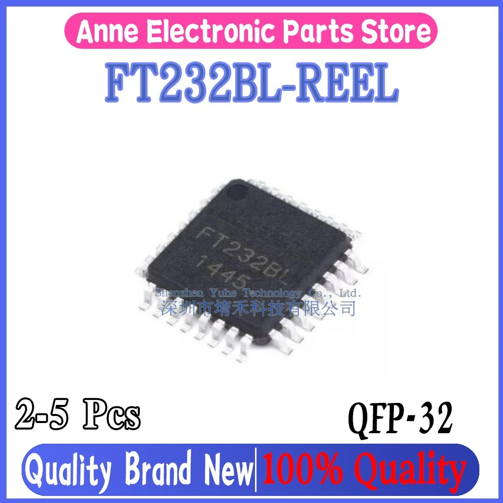 (2-5piece)100% New FT232BL FT232BL-REEL QFP-32 Chipset