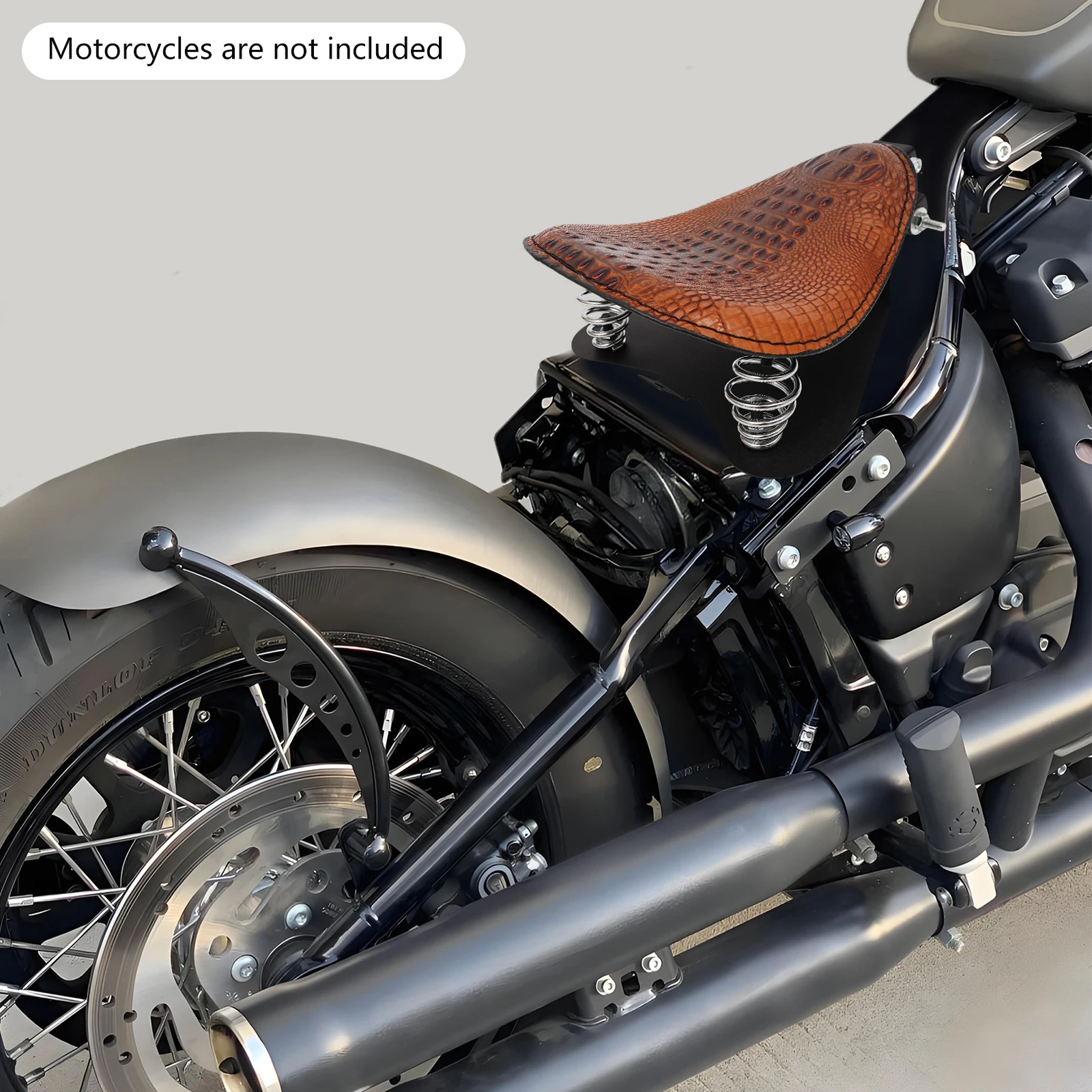 Cuscino per sedile universale in PU per moto - Cuscino morbido per assorbimento degli urti stile vintage 25x31 cm