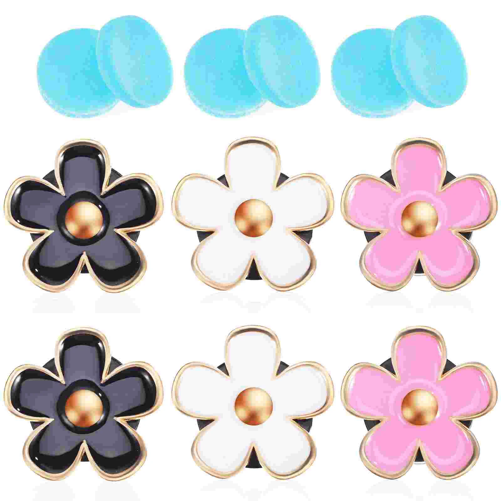 6 Pcs Car Aromatherapy Clip Cars Flower Accessories Air Freshener Cute Vent Clips Mash up