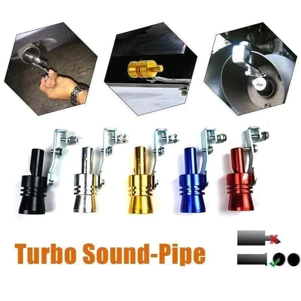 Silbato de sonido Turbo Universal para coche, tubo de escape, válvula de soplado Bov Roar, fabricante de sonido, accesorios de aleación para motocicleta