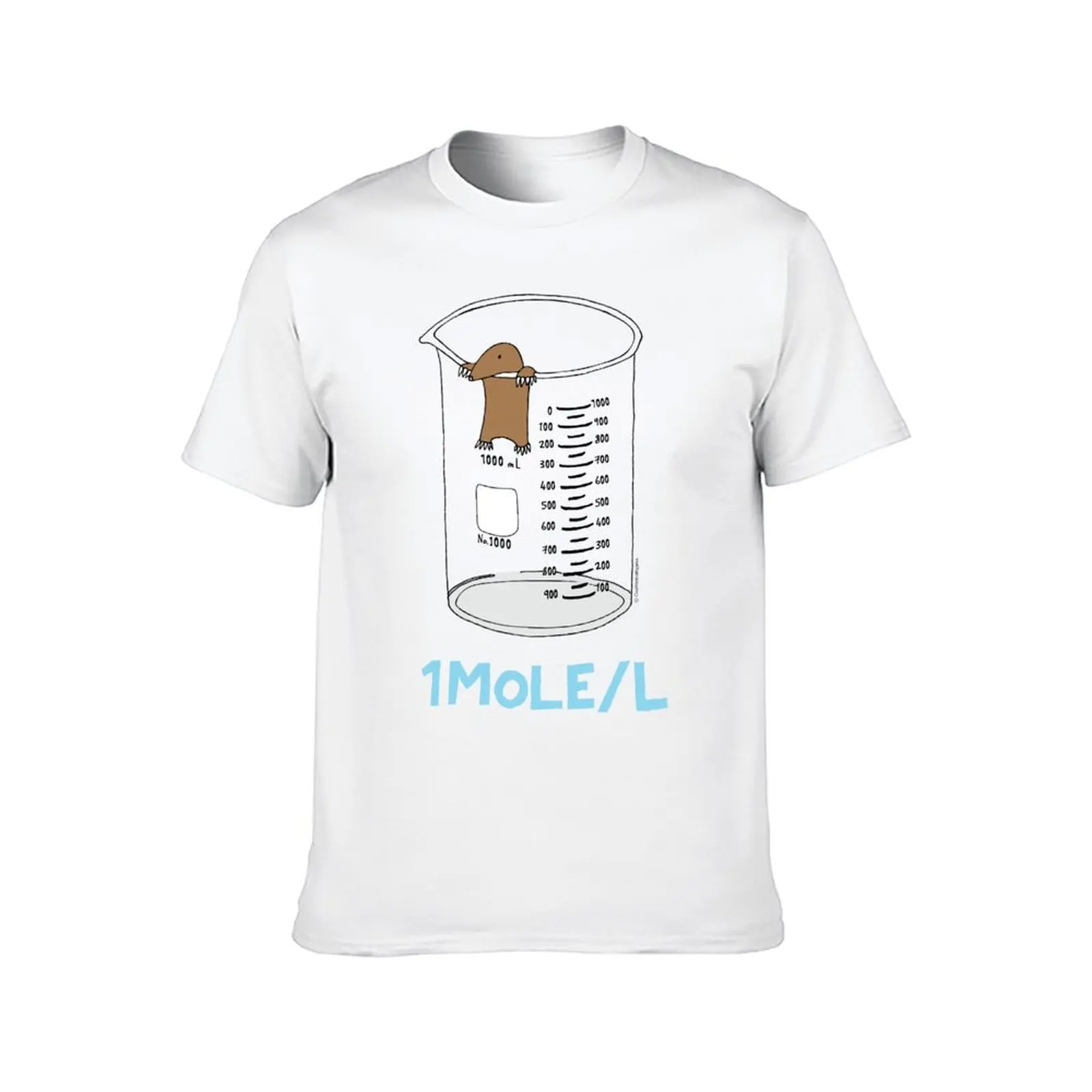 Chemistry 1 Mole per Litre for Mole or Avogadro's Day T-Shirt blacks plus size tops oversizeds man clothes t shirts for men pack