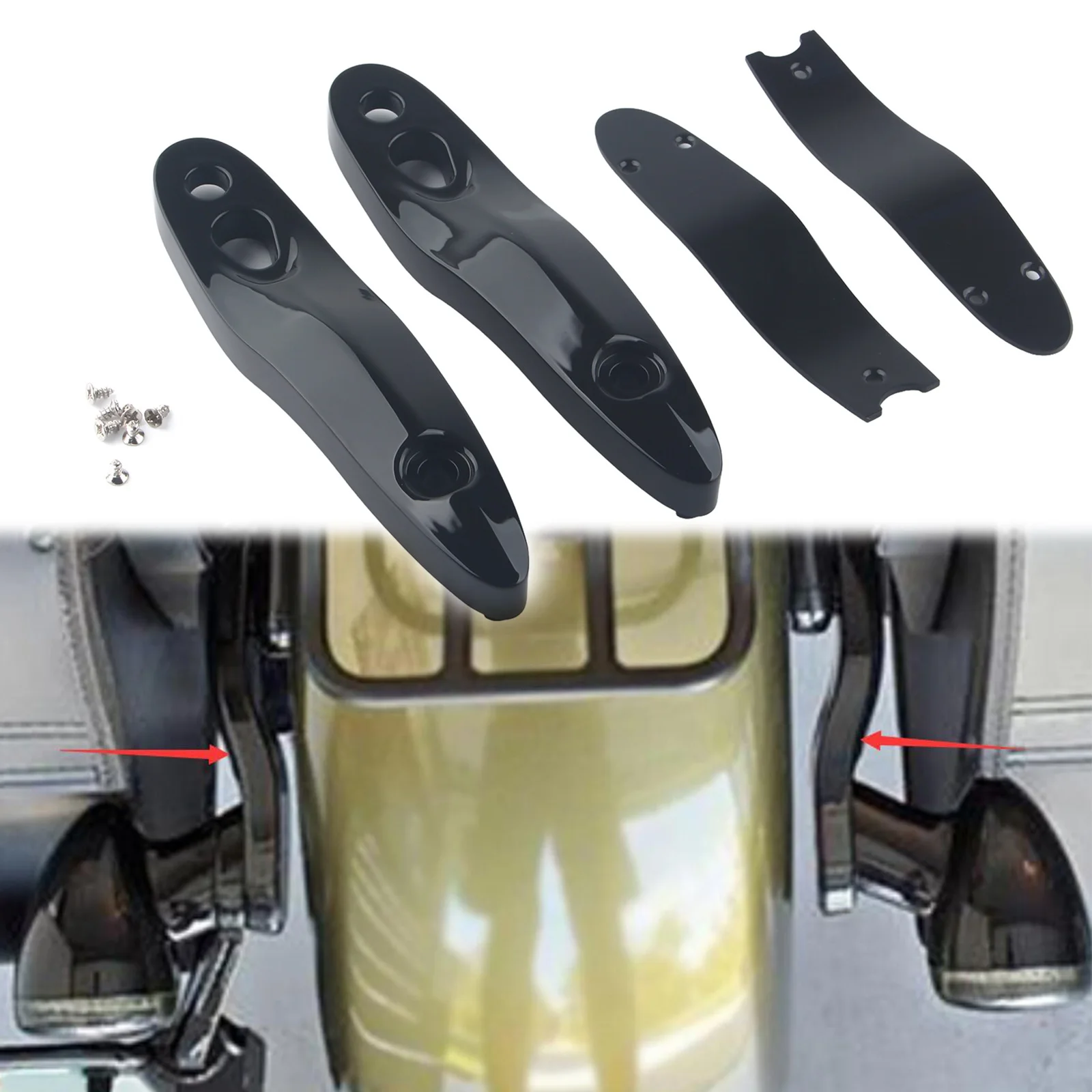

Rear Turn Signal License Plate Relocation Extension Kit FitFor Harley Softail All Models 2000-2020