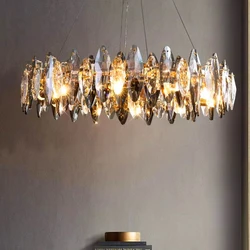 home decorationPendant lights, luxury crystal living room chandelier, dining room Pendant lamp, ceiling light, indoor lighting