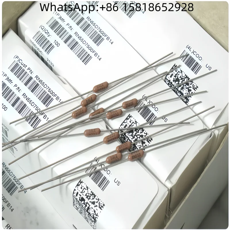 

10 шт. резисторов VISHAY-DALE 750R American Dale 1/4W 0.25W RN55D7500FB14