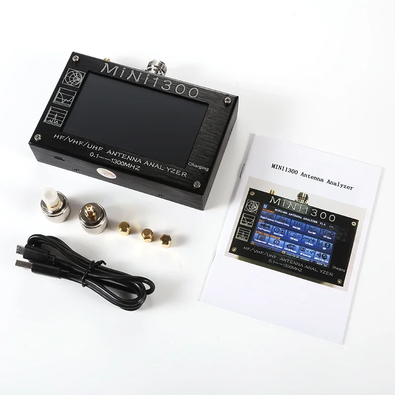 Mini1300 Vector Network Analyzer Portable StandingWave RadioFrequency Multimeter 1.3G HF/VHF/UHF Vector Antenna Analyzer